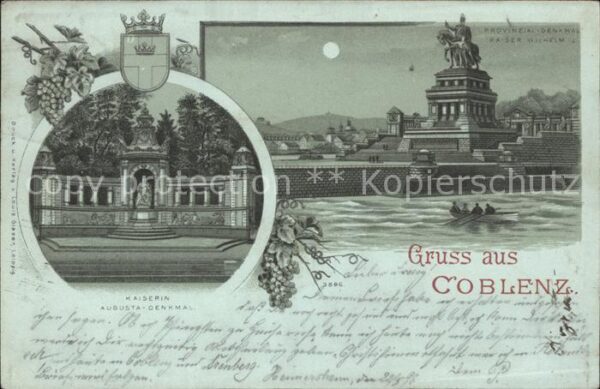 Koblenz Rhein Kaiserin Augusta-Denkmal Provinzial-Den