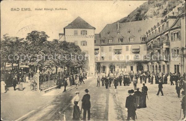 Bad Ems Hotel Königliches Kurhaus Bahnpost