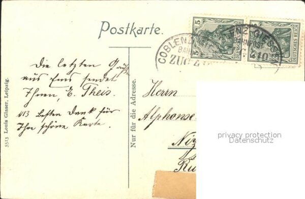 Bad Ems Hotel Königliches Kurhaus Bahnpost – Bild 2