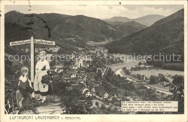 Lautenbach Renchtal Wegweiser Kinder Gedicht