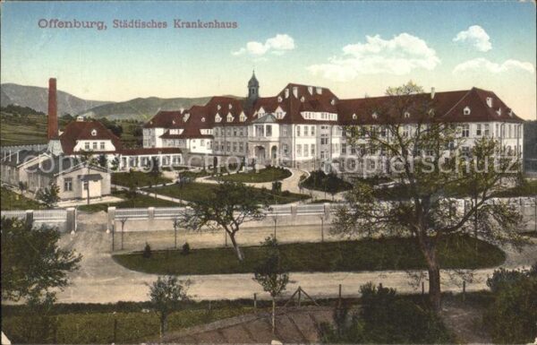 Offenburg Städtisches Krankenhaus Bahnpost