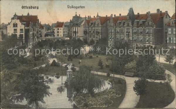 Offenburg Volksgarten Bahnpost