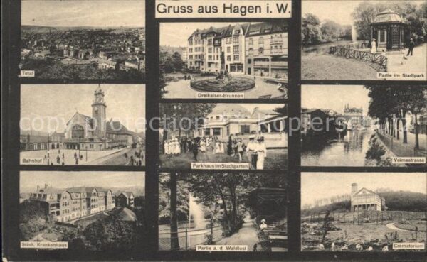 Hagen Westfalen Bahnhof Krankenhaus Volmestrasse Cremat
