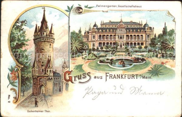 Frankfurt Main Palmengarten Gesellschaftshaus Eschenhe