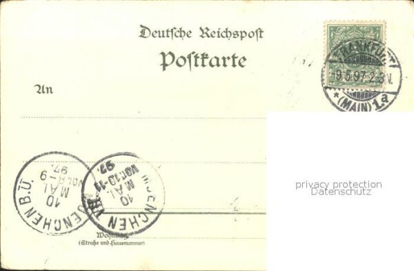 Frankfurt Main Mainansicht Sachsenhausen Litho – Bild 2