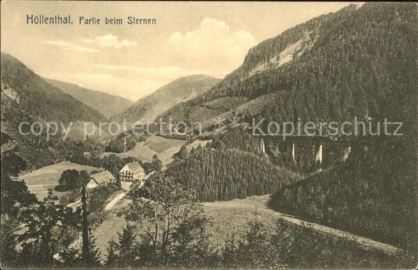 Hoellental Schwarzwald Partie beim Sternen