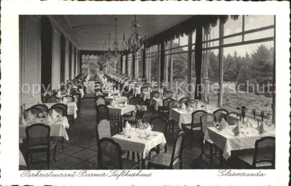 Wuppertal Parkrestaurant Barmer Luftkurhaus Glasv