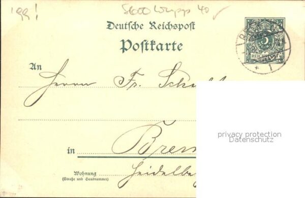 Elberfeld Wuppertal Europäischer Hof Bahnhof Litho – Bild 2