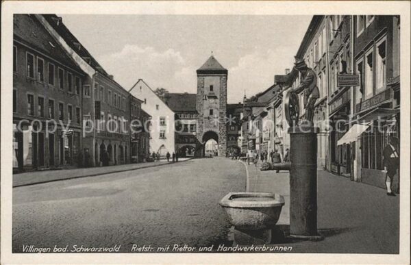 Villingen-Schwenningen Rietstrasse Riettor Handwerkerbrunnen