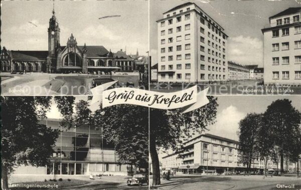 Krefeld Bahnhof Textilingenieurschule Moderne W