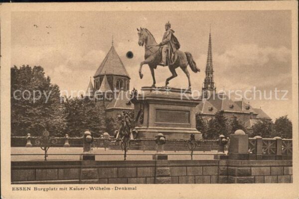 Essen Ruhr Burgplatz Kaiser-Wilhelm-Denkmal