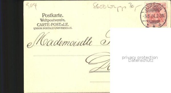 Barmen Wuppertal Mikroskop-Postkarte Ruhmeshalle Am Hasp – Bild 2