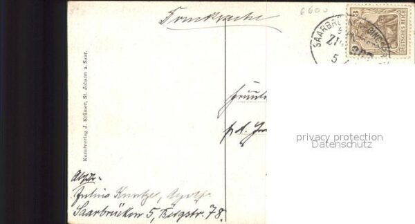 St Johann Saarbruecken Schlossplatz Bahnpost – Bild 2