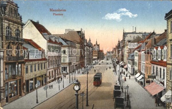 Mannheim Planken Strassenbahn