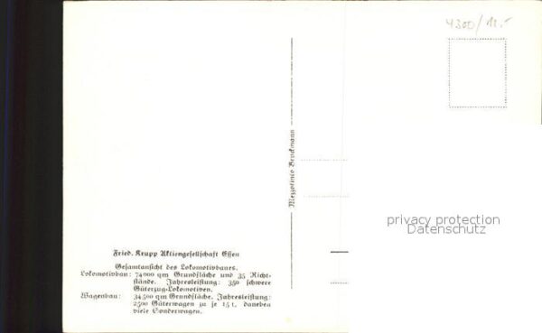 Essen Ruhr Lokomotivbau Friedrich Krupp Aktiengese – Bild 2