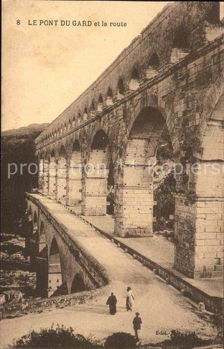 Bruecken Bauwerke Le Pont du Gard