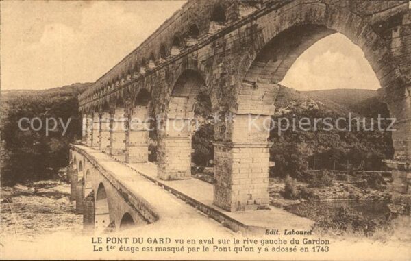 Bruecken Bauwerke Le Pont du Gard Gardon