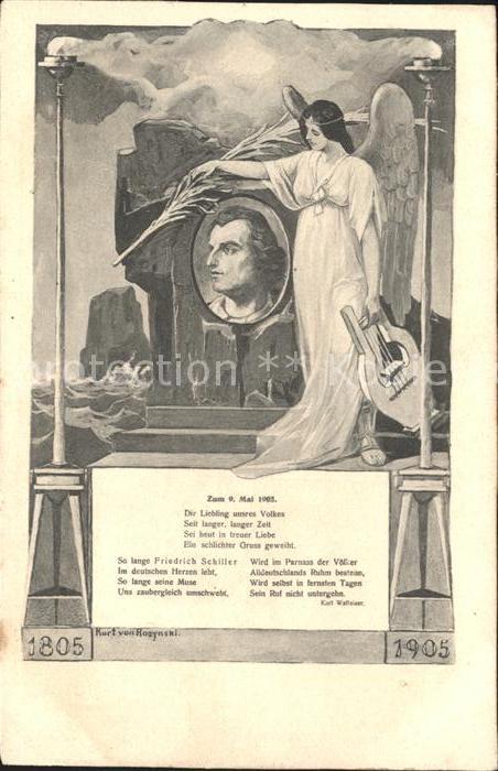 Schiller Friedrich Schtzengel Harfe Gedicht Karl Walleiser