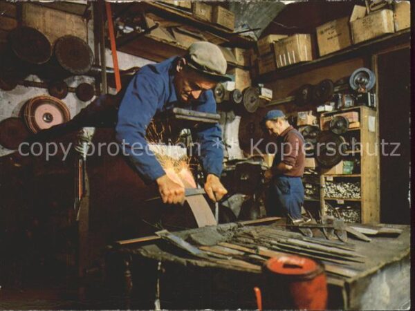 Schmied Messer Emouleur couche Fabrication des