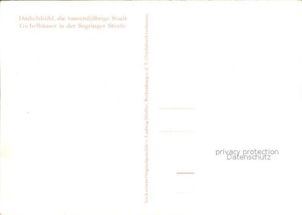 Moessler L. Dinkelsbühl Giebelhäuser Segringer Stra – Bild 2