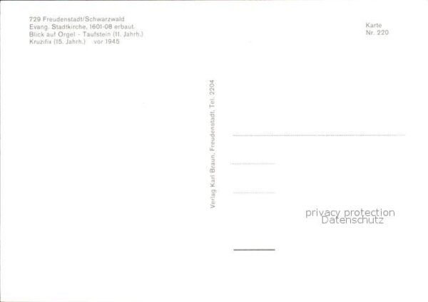 Kirchenorgel Freudenstadt Schwarzwald Evangelische S – Bild 2
