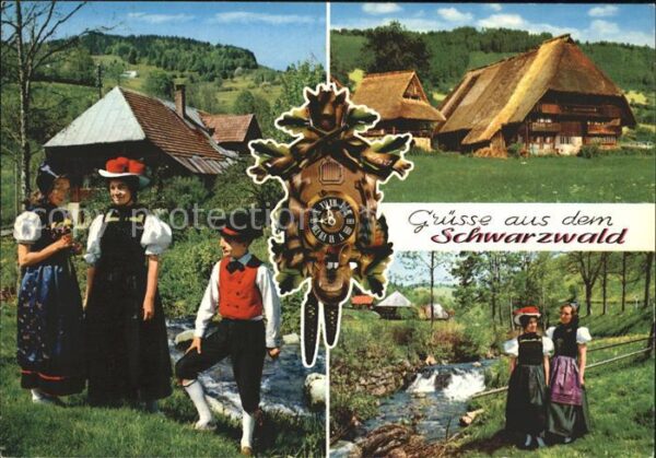 Trachten Schwarzwald Kuckucksuhr Schwarzwaldhaus