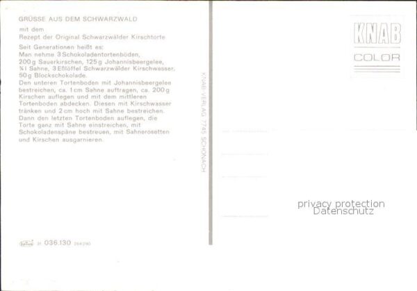 Uhren Kuckucksuhr Rezept Schwarzwälder Kirsch – Bild 2