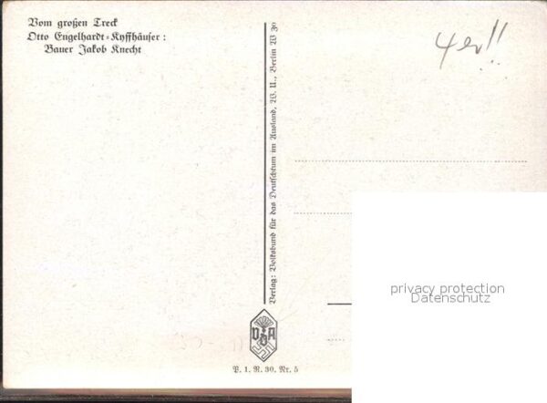 Kuenstlerkarte Otto Engelhardt-Kyffhäuser Bauer Jakob – Bild 2