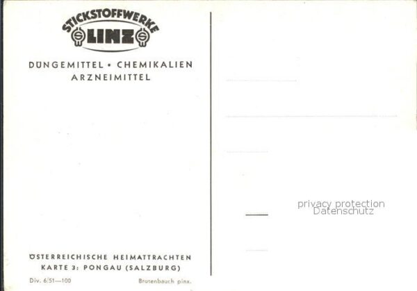 Trachten Österreich Pongau Werbung Stickstoffwer – Bild 2