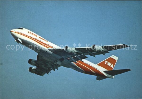 Flugzeuge Zivil TWA Trans World Boeing 747-100