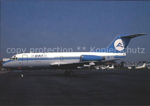 Flugzeuge Zivil DAT Delta Air Transport Fokker F28 OO-D
