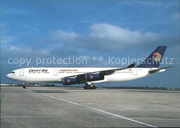 Flugzeuge Zivil Egypt Air Airbus Industrie A340-212 SU-