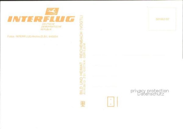 Flugzeuge Zivil Interflug DDR – Bild 2