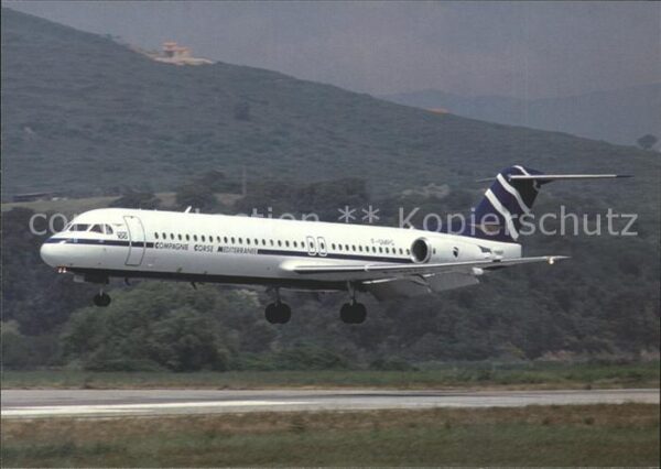 Flugzeuge Zivil Compagne Corse Mediterranee Fokker 100