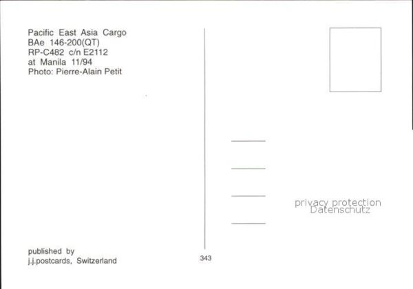 Flugzeuge Zivil Pacific East Asia Cargo BA 146-200 QT R – Bild 2