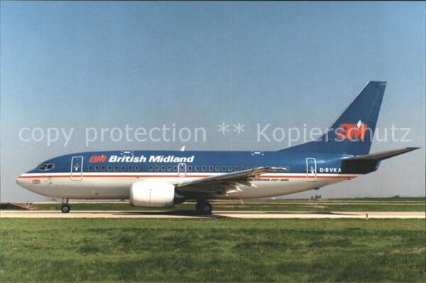 Flugzeuge Zivil BM British Midland Boeing 737-500 G-BVK