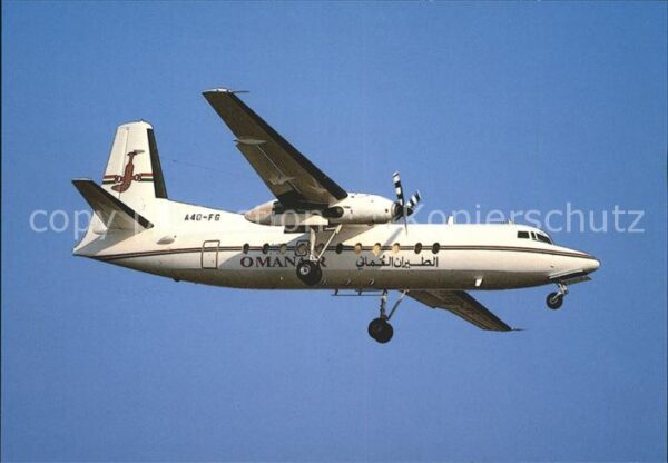 Flugzeuge Zivil Oman Air Fokker F-27-500 A40-FG cn 1064