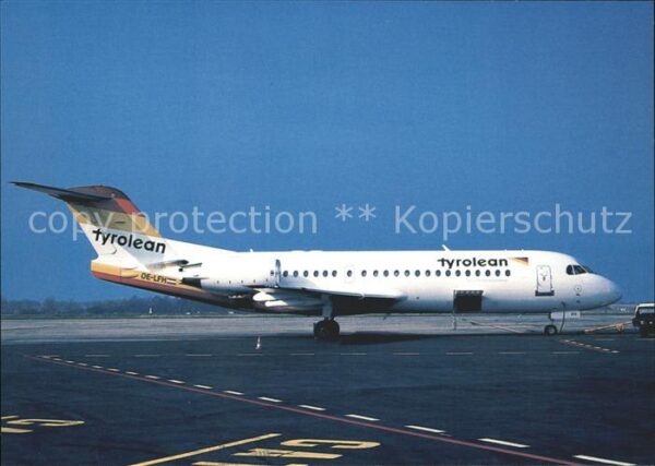 Flugzeuge Zivil Tyrolean Fokker 70 OE-LFH cn 11554