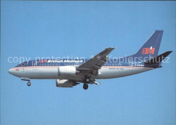 Flugzeuge Zivil British Midland Boeing 737-59D G-OBMY c