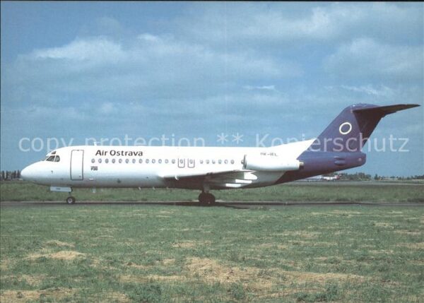 Flugzeuge Zivil Air Ostrava Fokker F28 Fellowship 4000