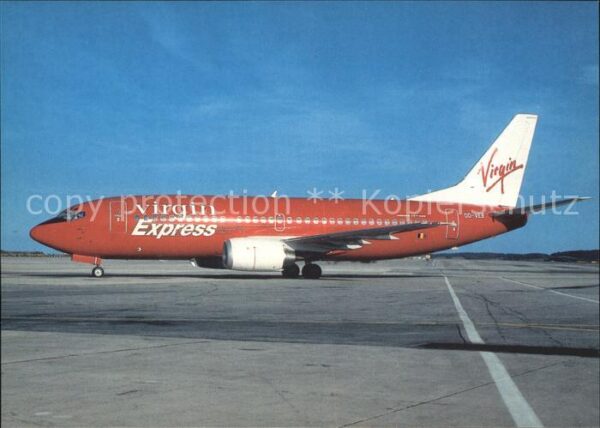 Flugzeuge Zivil Virgin Express Boeing 737-36M OO-VEB cn