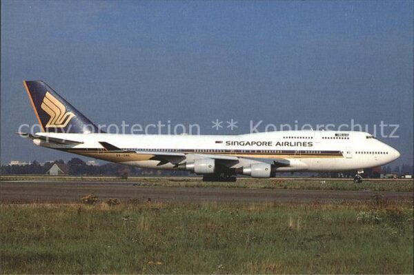 Flugzeuge Zivil Singapore Airlines Boeing 747-412 9V-SM