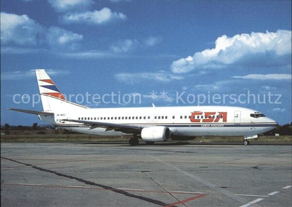 Flugzeuge Zivil CSA Czech Airlines Boeing737-4Y0 OK-WGG