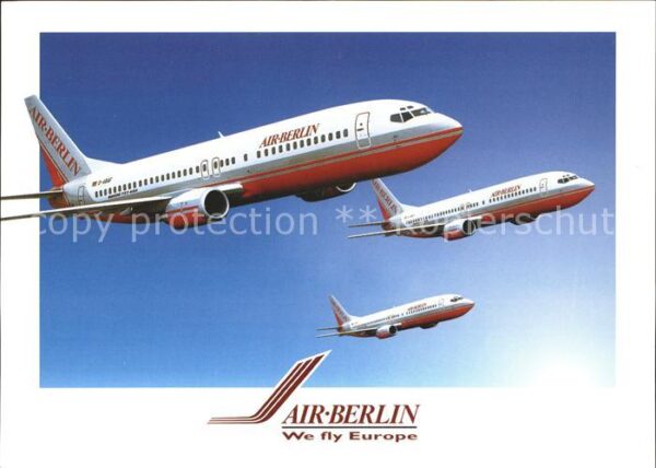 Flugzeuge Zivil Air Berlin Flüsterjet Boeing 737/400