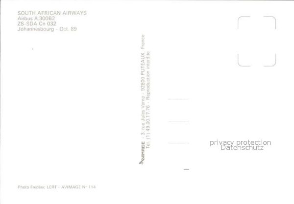 Flugzeuge Zivil SAA South African Airways A300B2 ZS-SDA – Bild 2