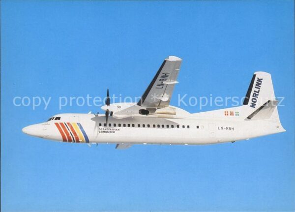 Flugzeuge Zivil SAS Scandinavian Commuter Fokker 50 LN-