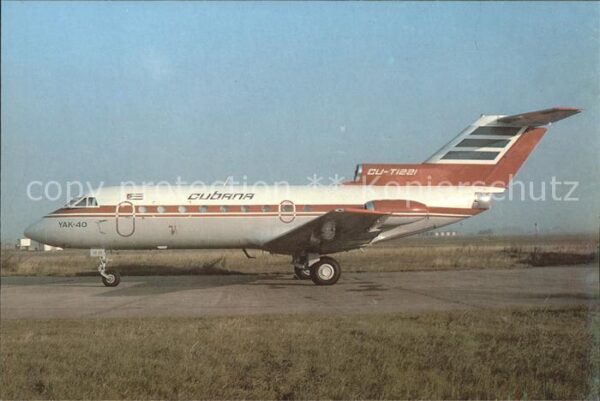 Flugzeuge Zivil Cubano Yakovley  YAK-40 CU-T1221