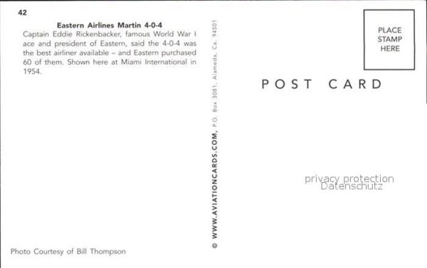 Flugzeuge Zivil Fly Eastern Airlines Martin 4-0-4 – Bild 2