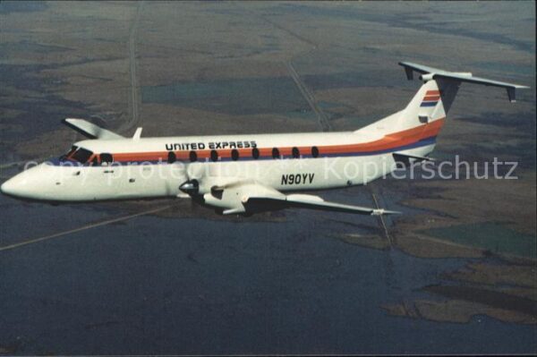 Flugzeuge Zivil United Express Mesa Airlines Beech 1900