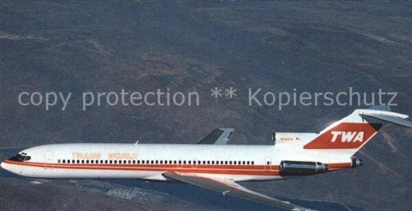 Flugzeuge Zivil TWA Trans World Airlines Boeing 727-231